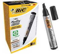 BIC Marking 2300 ECOlutions Permanent Markers - Black, Box of 12