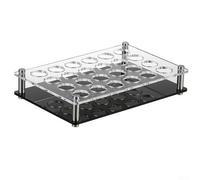 6 12 24 Holes Cup Organizer Premium Acrylic Glass Tray for Home Bar and Event Use (24 Holes)