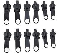 6/12/24 Pcs Fix Zip Puller, Zip Slider Repair Instant Kit, Fix Zipper Removable Rescue Replacement Pack, Instant Zipper Set (12 Pcs)