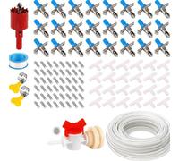 6/12/24pcs Rabbits Hutch Waterer Nozzles Spring Load Design Easy Assembly Water Systems For Ferrets Hamster Leakproof Waterer For Cage