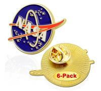 6/12/50/100 Pcs National Aeronautics and Space Administration NASA Space Lapel Pins Bulk Enamel 1"