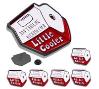 6/12/50/100Pack Cartoon Little Cooler Enamel Lapel Pin 1.2 Inch -Metal Don't hate me because I'm a little cool milk box Hat Men Women Travel Badge Brooch, Alloy, electroplating, no gemstone