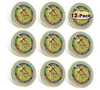 6/12/50/100PacK Put On The Whole Armor Of God Pins Bulk 1.2Inch-Ephesians 6 13-17, 1.2inch, Metal, no gemstone