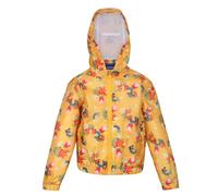 Regatta Childrens Unisex Childrens/Kids Muddy Puddle Peppa Pig Floral Hooded Waterproof Jacket (Glowlight Yellow) - Multicolour - Size 6-7Y