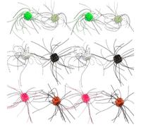 6/12 pcs Fishing Lure Kit, Fuzzy Dice Fishing Lure, Dice Baits for Bass, Pvc Slow Sinking Flexible Bass for Catfish and Perch (12pcs)