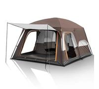 6/12 Person Camping Tent with Porch, Large Family Cabin Tents with 2 Rooms, Double Layer Outdoor Camping Instant Tent with Rainfly for Party, Hunting, Hiking