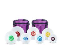 6-12in 440Hz Quartz Crystal Bowl Set, With Carry Case, Rubber Mallet, Suede Stick, O-ring, For Meditation, Sound Healing