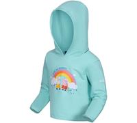 (6-12M, Aruba Blue) Regatta Kids Peppa Pig Graphic Print Pullover Sweatshirt Hoodie Top - Aruba Blue