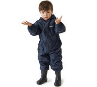 (6-12M, Navy) Regatta Kids Childrens Splosh III Outdoor Thermal Waterproof Rain Puddle Suit