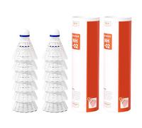 6/12pcs Outdoor Windproof Badminton Replacement Ball Nylon Shuttlecocks For Baseball/Softball Batting Training Light Weight Training Shuttlecock Indoor And Outdoor