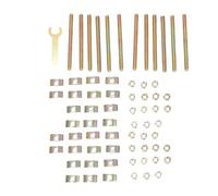 6/12Pieces Full Threaded Studs With Hexes Nut Curved Washers For Woodworking Butcher Block Table Bed Assembly Use Bed Frame Fastening Set