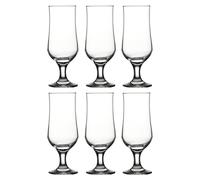 6/12x 385ml Stemmed Tulip Beer Glasses Craft Lager Ale Cider Pub Home Bar Drinks