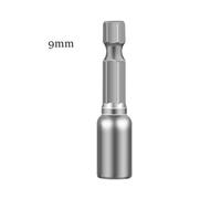 6-13mm Hex Shank Nut Driver Socket Set for Electric Drill and for Impact Driver, 1/4 Inch Chrome Vanadium Steel Screwdriver Bit, 8-Piece Grey Kit