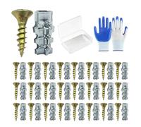 6×14mm Short Expansion Screw Set for Cabinet Hinge Repair & Stripped Thread Restoration, 30/50/100 Set Door Hinge Thread Repair Screws, Stop Sagging, Easy to Install (#B,120)