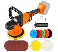 6" 150mm Brushless Cordless Design Buffer Wax 6 Speed 750-6800RPM Polishing Accessories for Dewalt 20V Battery Car Orbital Polisher (Tool Only)