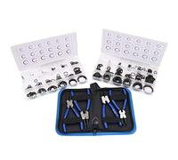 6" 150mm Circlip Pliers Internal & External + 480pc Circlip/Snap Ring Assortment