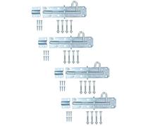6” (150mm) Galvanised Brenton Slip Bolt Padbolt Slide Latch Lock Sheds Gates 4pk