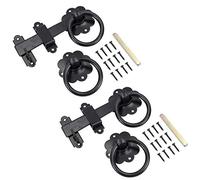 6” (150mm) Heavy Duty Twisted Ring Gate Latch Catch for Garden Gates Doors 2pk
