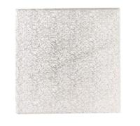 6'' (152mm) Cake Board Square Silver Fern - single