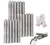 6/18/36 PCS Low Temperature Universal Welding Rod, Aluminum Low Temp Welding Rods for All Metal, Just Need a Lighter Easily Melt, Beginner and Pro Friendly Home Repair (18pcs)