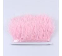 6-18 Cm Ostrich Feather Trims Ribbon 10 Yards Natural Ostrich Feathers Fringe Trimming Clothing Sewing Decoration 024 Light Pnnrk 10-15 CM