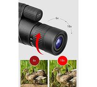 6-18x42 Zoom Monocular Telescope Portable Waterproof Fogproof with Smartphone Holder & Tripod for Bird Watching Hunting Handheld Telescope