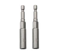 6-19mm Quick-Change 1/4 inch Hex Shank Metric Deep Socket Screwdriver Impact Nut Setter Extractor Remover Driver Drill Bit, 80mm Length, for Electric Manual Impact Screwdriver (2, 8mm)