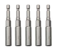 6-19mm Quick-Change 1/4 inch Hex Shank Metric Deep Socket Screwdriver Impact Nut Setter Extractor Remover Driver Drill Bit, 80mm Length, for Electric Manual Impact Screwdriver (5, 8mm)