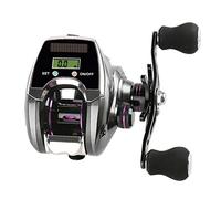 6 1BB 8 0 1 Ratio Digital Display Baitcasting Reel with Line Counter Solar Charging System High Speed Fishing Tackle Accessories