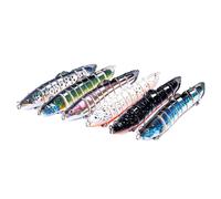 (6#) 1PC 14cm 21.4g Mini Fishing Hard Bait Artificial Swimbait Fish Nine Knotted Fish Simulation Fishing Lure