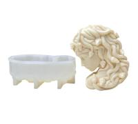6.2 Inch Large Medusa Candle Mold, Side Portrait Silicone Mold for Soap Soy Wax DIY Handcraft, Profile Epoxy Resin Mold for Party Home Wedding Decoration
