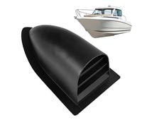 6.22 Inches LDPE Tilted Exhaust Outlet - Marine Clamshell Vent Cover | Water Resistant Smooth Edge Vent, Yacht Replacement Ventilation Accessory For Kayaking, Surfing, Rowing And Outdoor Use