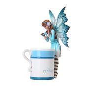 6.25 Inch Hot Cocoa Fairy Standing by Mug Mystical Statue Figurine by PTC