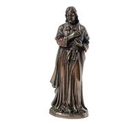 6.25 Inch Jesus Holding A Lamb Cold Cast Bronze Figurine Statue