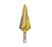 6-25mm Pagoda-Shaped Step Cone Drill Bit Spiral Hex Shank HSS Titanium Coated Sharp Edge Metal Drilling For Metalworking
