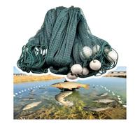 6-26' Deep 32.8-196' Long Collapsible Fishing Nets for Saltwater & Freshwater, Hand Made Beach Seine Cast Nets with Float for Small Fishing Shrimp Cast Net(1F,H3.0m/9.8Ft L30m/98.4Ft)