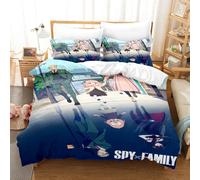 (6, 260*220 three-piece set) Spy Play House Series Three-piece Set 3D Digital Printed Bed Sheets, Quilt Covers, and Pillowcases