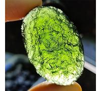 6-26g Moldavite Natural Czech Meteorite Impact Glass Rough Stone Crystal Energy Stone 1pc, Ylllly-6686 (Size : 16-19g)