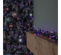 Premier Indoor Outdoor Christmas 480 LED 6.2m Multi-Action Cluster Supabrights With Timer Rainbow