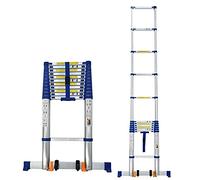 6.2m Telescoping Ladder for Roof Top Tent Aluminum Extension Ladder 150kg Load Capacity Perfect for RV Attics Home Lofts - 20.3ft Adjustable Height