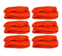6/3/1 Pack of Face Mask Balaclava Neck Tube Scarf Snood Bike Warmer Travel Cover by Tie Co (6 x Orange)