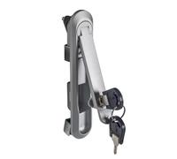 6.3 Inch 160mm Electric Cabinet Panel Cam Lock Push Type Pop Up Hardware Door Lock 1Pcs(White)