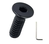 #6-32 x 3/4 Black Flat Head Socket Head Screws (100 pcs), 304 Stainless Steel 18/8, Countersunk Head, Allen Hex Drive, Full Thread, Fayeploo