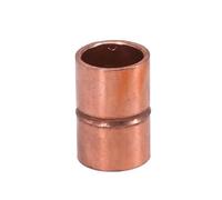 6.35-159mm 1/4" 3/8" 1/2" 5/8" 3/4" 1" -6.25" ID Copper End Feed Solder Straight Coupling Pipe Fitting Connector Air Conditioner(2x0.5mm)