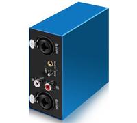 6.35&XLR 1/4″TRS RCA 3.5mm AUX Input Output Multi Channels Ground Loop Noise Isolator Gold Coating Audio Hum Eliminator Speaker Noise Filter Aluminum Shell HIFI Stereo Audio Player (Blue)