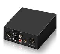 6.35&XLR 1/4″TRS RCA 3.5mm AUX Input Output Multi Channels Ground Loop Noise Isolator Gold Coating Audio Hum Eliminator Speaker Noise Filter Aluminum Shell HIFI Stereo Audio Player (Black)