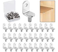 6.35mm/1/4 Inch Shelf Support Peg，Support Cabinet Shelf Pins，Shelf Bracket Pegs with Hole，L-Shaped Furniture Replacement Peg for Cabinets,Shelves,Wodrob