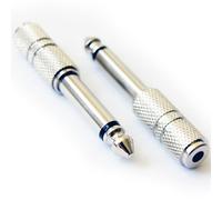 Loops 6.35mm ¼ Mono Plug To 3.5mm Stereo Jack Adapter - Guitar Amp Headphone Converter