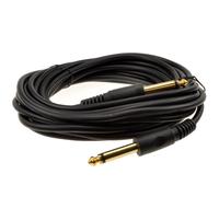 6.35mm 1/4inch Mono Jack Plug Guitar/Instrument/Patch Cable Gold 6m
