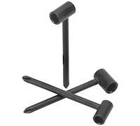 6.35MM, 7MM, 8MM Guitar Truss Rod Wrench Set, Ideal Tool for Folk and Electric Guitars with Screwdriver, for Taylor, PRS, Jackson, Ibanez, and ESP Guitars (Silver 6.35MM+7MM+8MM three sets) (Black